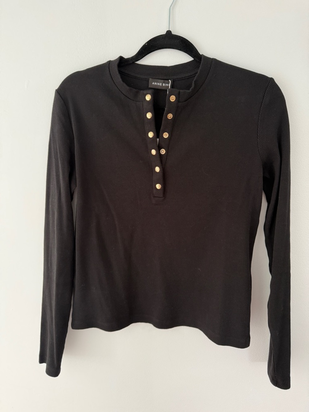 Anine Bing Alessia Long Sleeve Tee - Picture 3 of 4